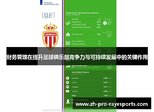 财务管理在提升足球俱乐部竞争力与可持续发展中的关键作用